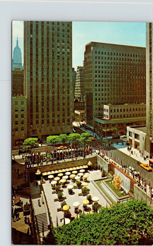 Plaza Rockefeller Center New York City Lower NYC NY Outdoor Dining