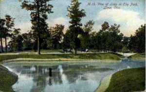 Lake in City Park - Lima, Ohio OH  