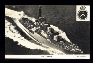 na7255 - Royal Navy Warship - HMS Chevron - postcard