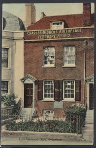 Hampshire Postcard - Charles Dickens Birthplace,Commercial Rd,Portsmouth RS11983