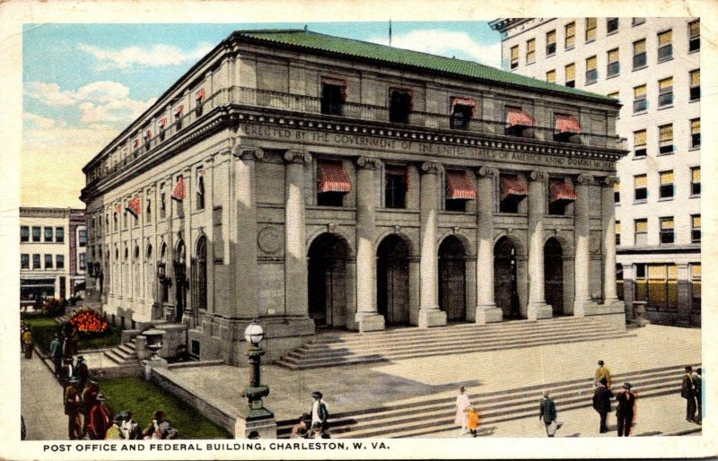 West Virginia Charleston Post Office and Federal Building 1917 Curteich