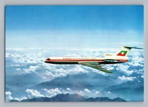 Airplane Postcard Balkan Bulgarian Air Transport Airlines Issued TU-154 AQ3