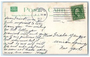 1913 Scarrit Boulevard Street Road Kansas City Missouri Vintage Antique Postcard