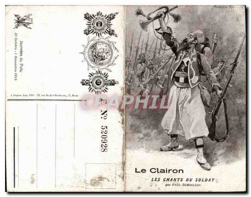 Old Postcard The Bugle The Songs of the Soldier Army