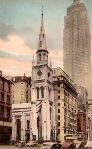 New York City Marble Collegiate Church Dr Norman Vincent Peale Minister Handc...