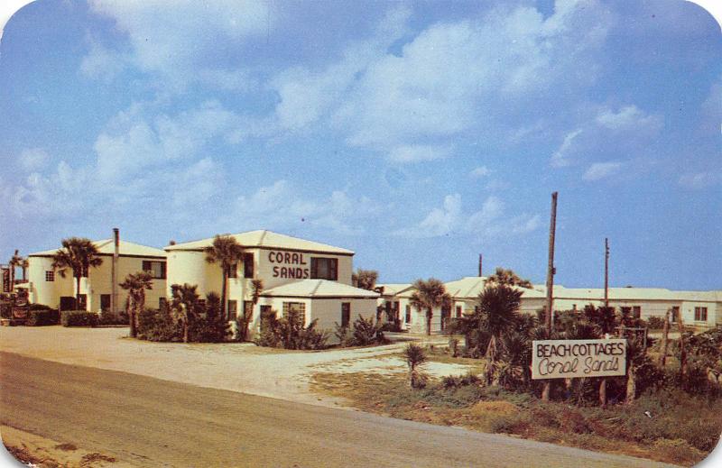 Ormond Beach Florida 1960s Postcard Coral Sands Cottages Motel