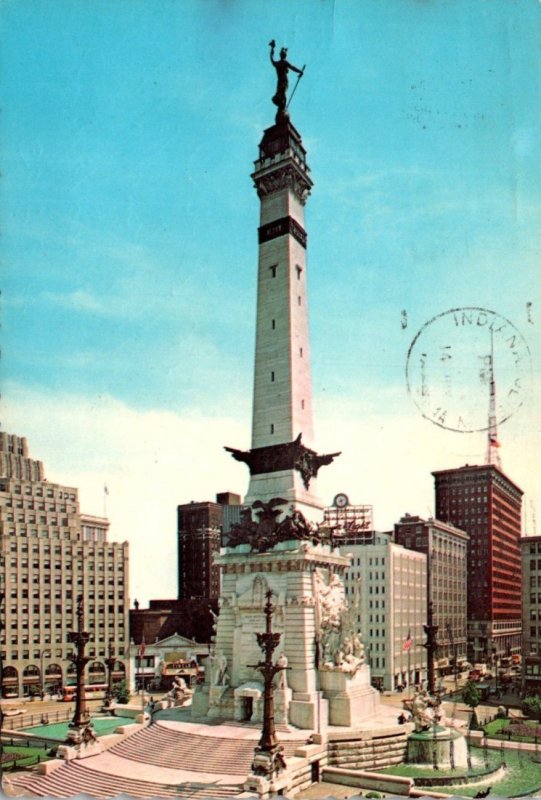 Indiana Indianapolis Soldiers and Sailors Monument 1969