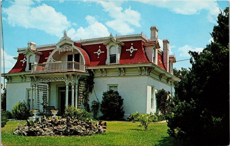 Lay-Bozka House Hallettsville Texas TX Postcard VTG UNP Vintage Unused Chrome 