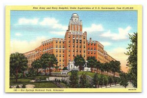 New Army And Navy Hospital Hot Springs National Park Arkansas Postcard