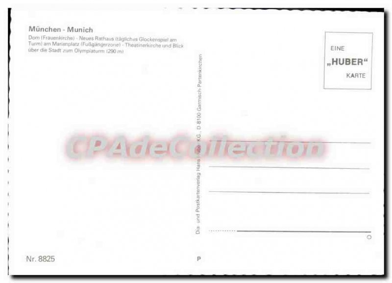 Postcard Modern MUNCHEN MUNICH Dom Neues Rathaus