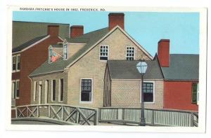 Barbara Fritchie House Postcard Frederick MD