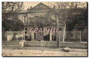 Paziols - Schools and Town hall - Old Postcard