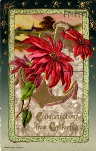 Congratulations from California - Embossed - in 1912