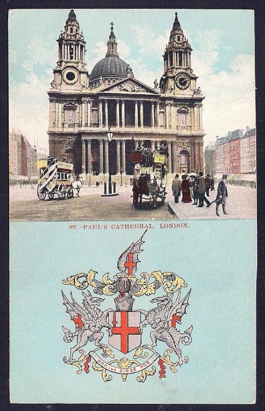 St Paul Cathedral London England unused c1910's