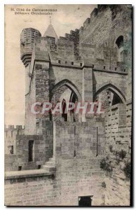 Postcard Old Cite Carcassonne Western Defenses