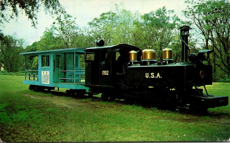 Trains Original Locomotive and Car Of Fort Benning Narrow Gauge Railroad Geor...