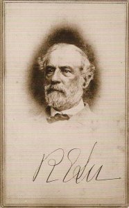 CIVIL WAR, Portrait of Confederate General Robert E Lee, CSA, Advert Boston MA