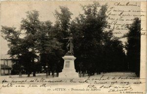 CPA AUTUN - Promenade des Marbres (354450) 