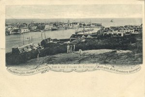 curacao, W.I., WILLEMSTAD, Bird's Eye View (1900s) Wallenfels-Brill Postcard