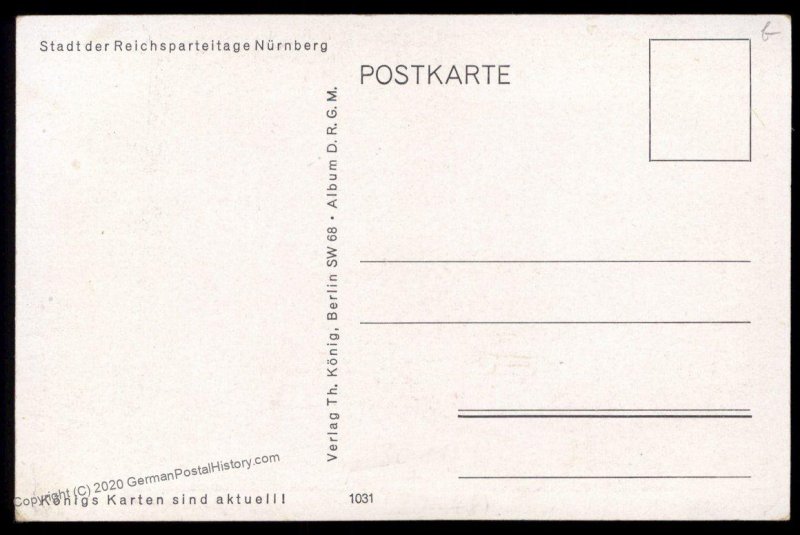 3rd Reich Germany Ehrenmal Luitpold Nuernberg Reichsparteitag Koenigs Kart 97469