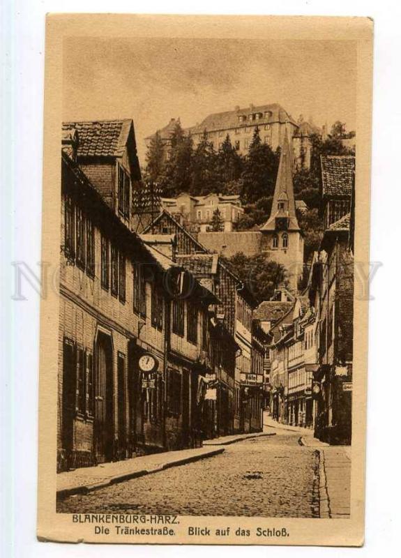 246795 GERMANY BLANKENBURG HURZ Trankestrasse Vintage postcard