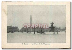 Old Postcard Paris's Place de la Concorde