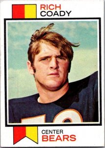 1973 Topps Football Card Rich Coady Chicago Bears sk2572