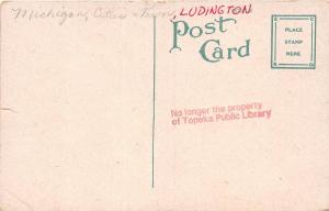 C97/ Ludington Michigan Mi Postcard c1910 North Beach Epworth Bath House