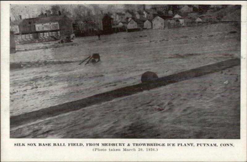 Putnam CT 1936 Flood Postcard #4