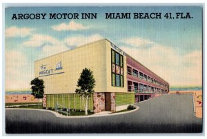 Argosy Motor Inn Hotel Roadside Miami Beach Florida FL Unposted Vintage Postcard 