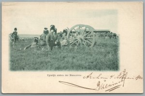 NETHERLANDS WWI ARTILLERY ANTIQUE POSTCARD