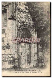 Old Postcard Montfort l'Amaury S and O tower gate of Anne of Brittany XV