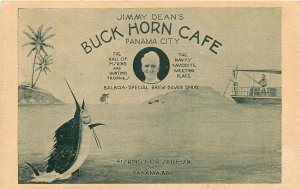 Postcard 1920s Florida Panama Buck Horn Cafe occupational 23-13918