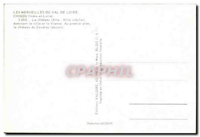 Modern Postcard Chateau Chinon