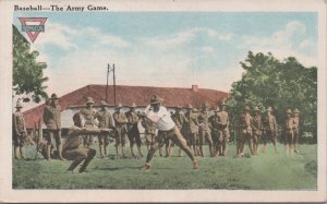 Postcard Military Baseball the Army Game YMCA