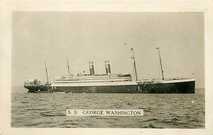 Steamship, S.S. George Washington, RPPC