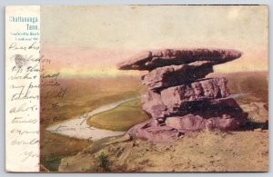 1908 Umbrella Rock Lookout Mountain Chattanooga Tennessee TN Posted Postcard