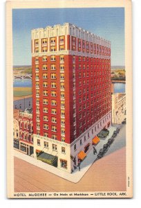 Little Rock Arkansas AR Postcard 1930-1950 Hotel McGehee