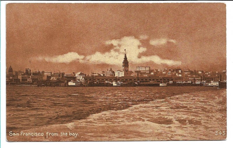 San Francisco, CA - From the Bay - Sepia