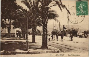 CPA Ajaccio Quai Napoleon CORSICA (1077660)