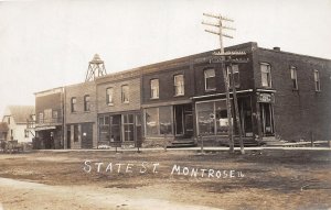 J32/ Montrose Colorado RPPC Postcard c1910 State Street Stores Wagon 52