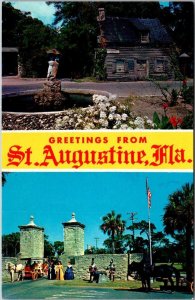 Florida St Augustine Greetings Split View