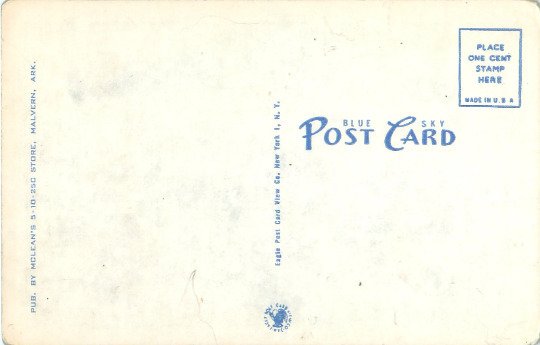 Malvern, Arkansas Post Office, Pre-Linen Postcard, Unused