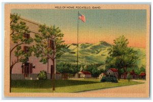 1950 Hills Of Home Car Mountain View Pocatello Idaho ID Posted Vintage Postcard