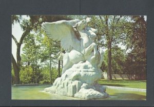 Post Card Animals Pegasus Statue Of Flying Horse Murrells Inlet SC