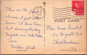 Postcard Millsboro High School Millsboro DE 1954