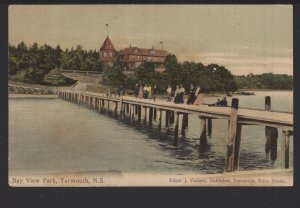 Nova Scotia YARMOUTH Bay View Park Pub by Edgar J. Vickery pm1907 ~ DB