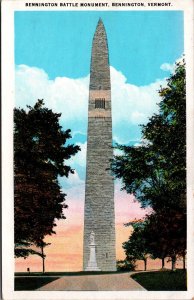 USA Bennington Battle Monument Bennington Vermont Vintage Postcard C042