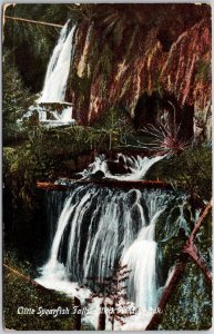 1909 Little Spearfish Falls Black Hills South Dakota Waterfalls Posted Postcard