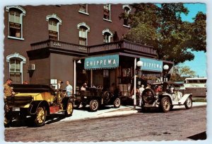 MANISTEE, Michigan MI ~ Mr. Charlie's CHIPPEWA HOTEL Antique Cars 4x6 Postcard